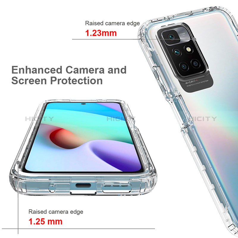 Funda Silicona Carcasa Ultrafina Transparente Goma Frontal y Trasera 360 Grados Gradiente para Xiaomi Redmi 10 (2022)