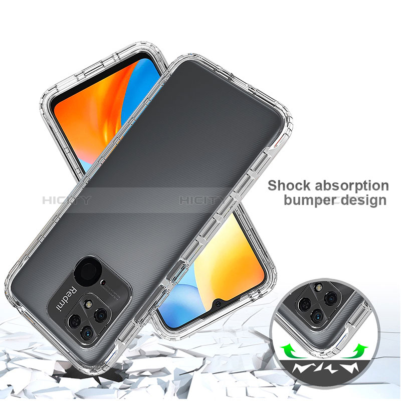 Funda Silicona Carcasa Ultrafina Transparente Goma Frontal y Trasera 360 Grados Gradiente para Xiaomi Redmi 10 India