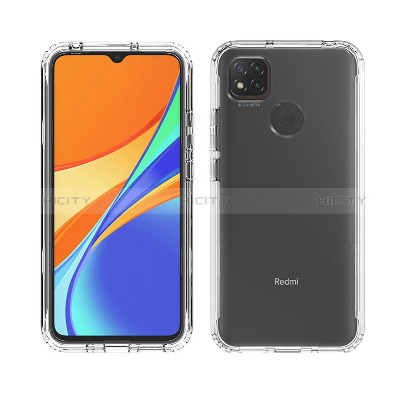 Funda Silicona Carcasa Ultrafina Transparente Goma Frontal y Trasera 360 Grados Gradiente para Xiaomi Redmi 9 Activ