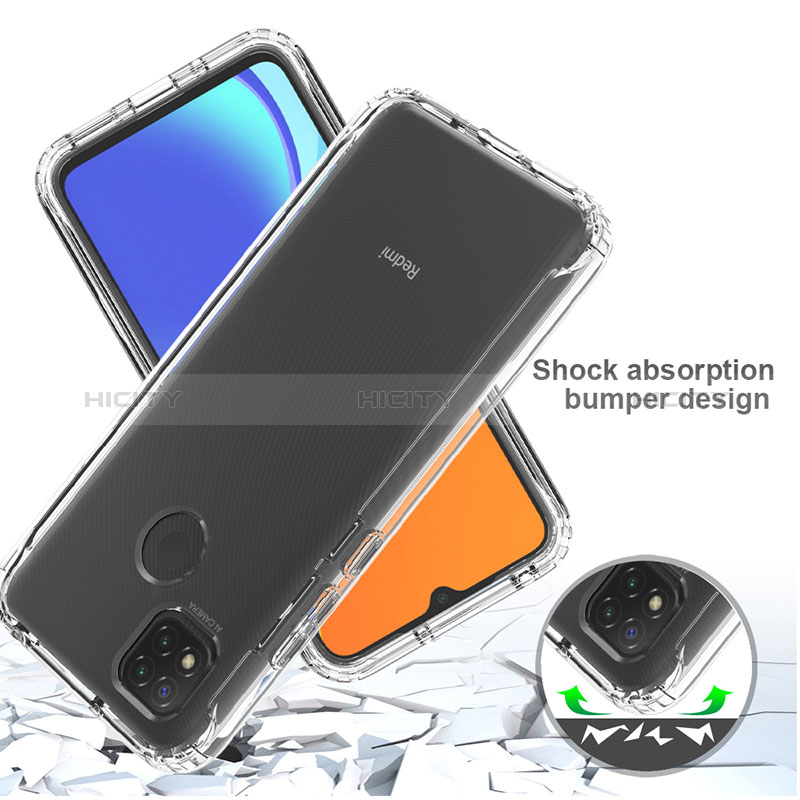 Funda Silicona Carcasa Ultrafina Transparente Goma Frontal y Trasera 360 Grados Gradiente para Xiaomi Redmi 9 Activ