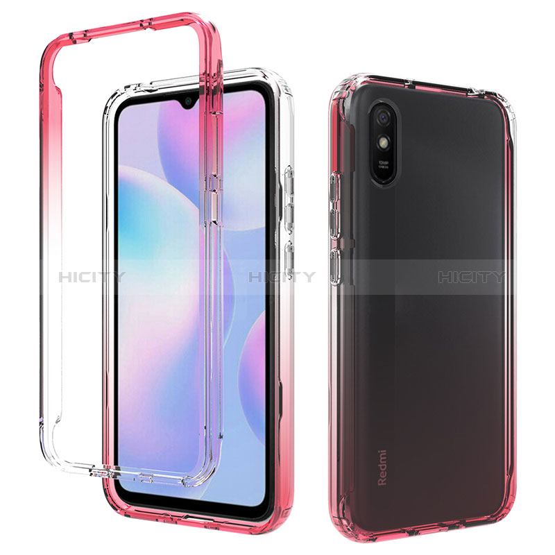 Funda Silicona Carcasa Ultrafina Transparente Goma Frontal y Trasera 360 Grados Gradiente para Xiaomi Redmi 9i