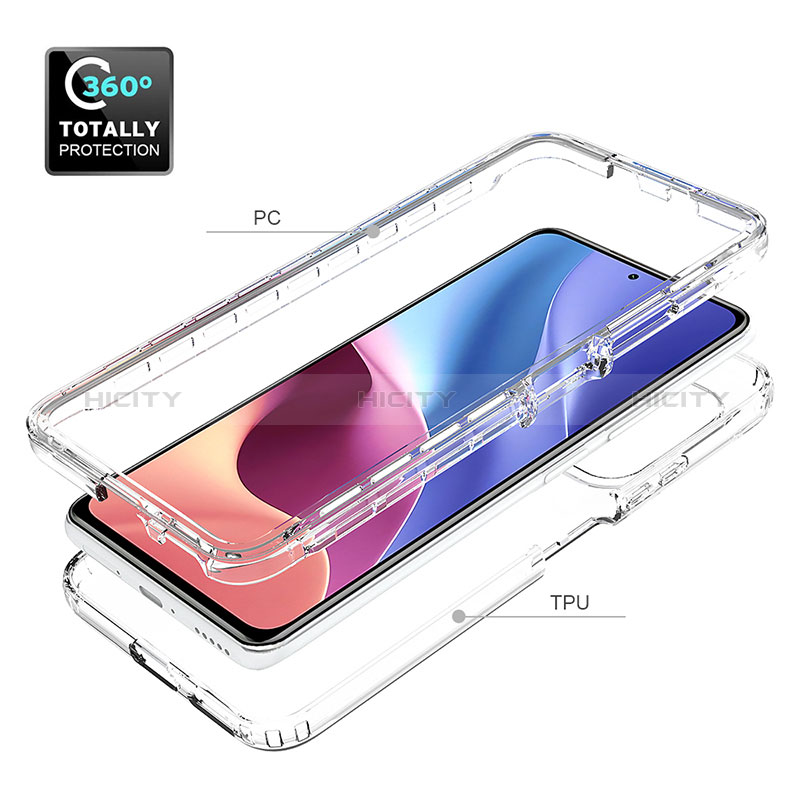 Funda Silicona Carcasa Ultrafina Transparente Goma Frontal y Trasera 360 Grados Gradiente para Xiaomi Redmi K40 5G