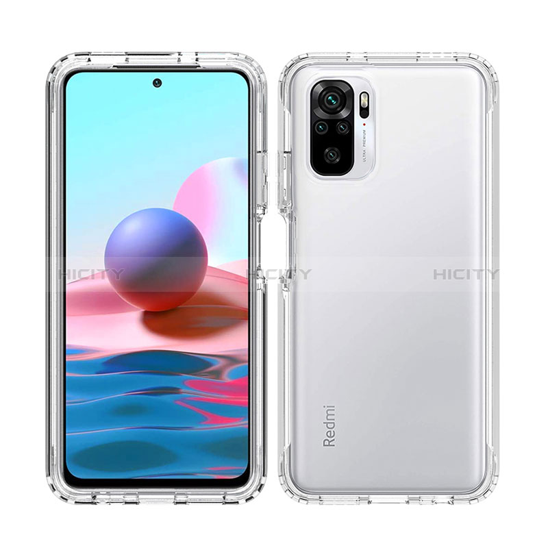 Funda Silicona Carcasa Ultrafina Transparente Goma Frontal y Trasera 360 Grados Gradiente para Xiaomi Redmi Note 10S 4G