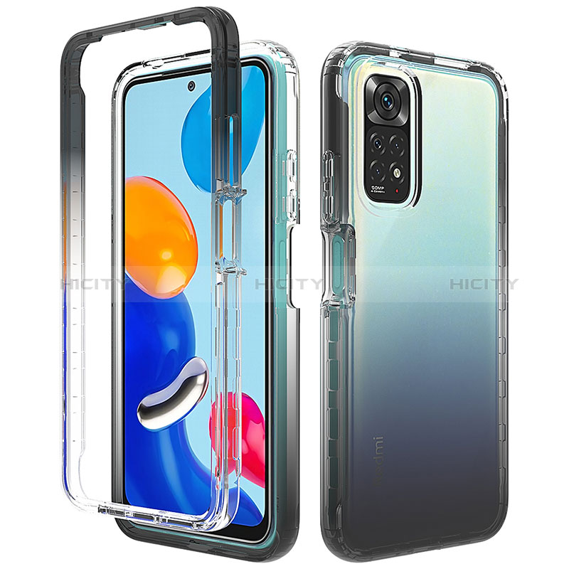 Funda Silicona Carcasa Ultrafina Transparente Goma Frontal y Trasera 360 Grados Gradiente para Xiaomi Redmi Note 11 Pro 4G