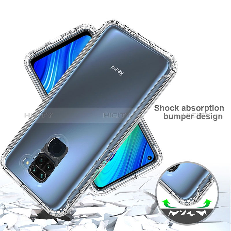 Funda Silicona Carcasa Ultrafina Transparente Goma Frontal y Trasera 360 Grados Gradiente para Xiaomi Redmi Note 9