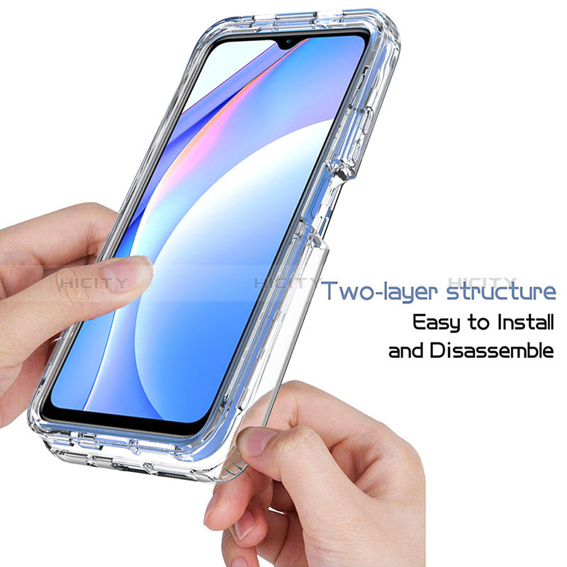 Funda Silicona Carcasa Ultrafina Transparente Goma Frontal y Trasera 360 Grados Gradiente para Xiaomi Redmi Note 9 4G