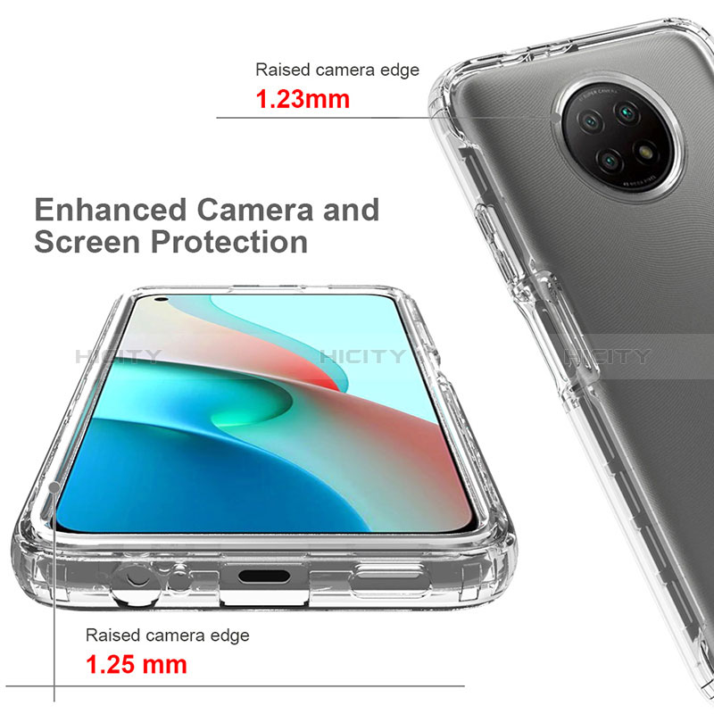 Funda Silicona Carcasa Ultrafina Transparente Goma Frontal y Trasera 360 Grados Gradiente para Xiaomi Redmi Note 9 5G