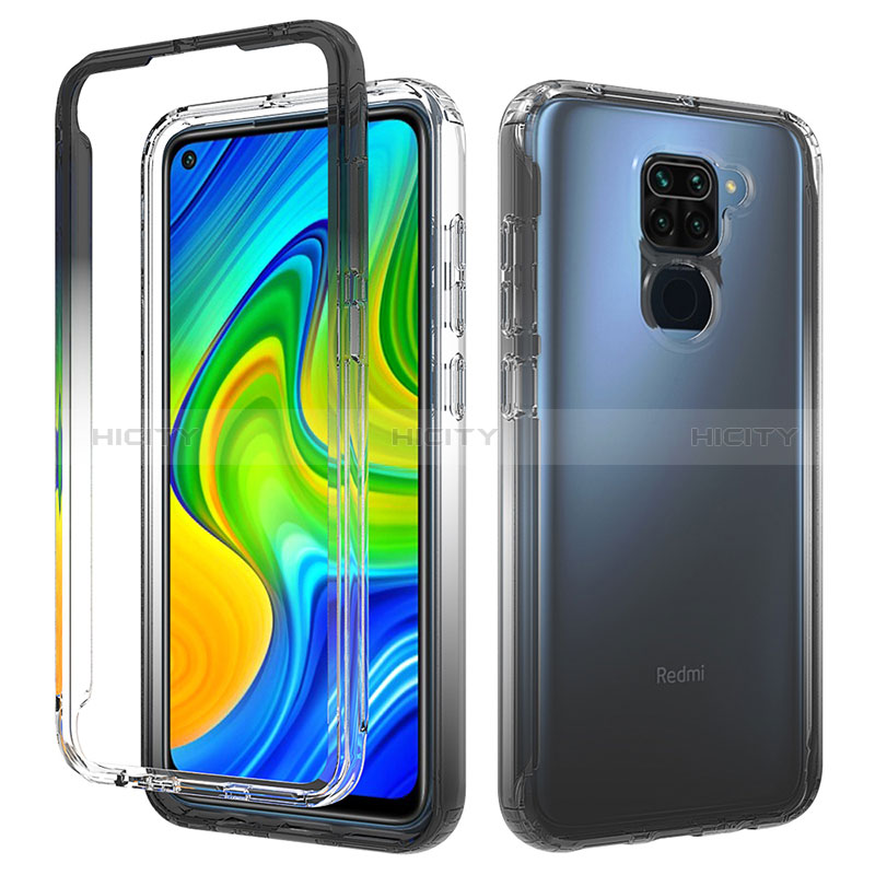 Funda Silicona Carcasa Ultrafina Transparente Goma Frontal y Trasera 360 Grados Gradiente para Xiaomi Redmi Note 9