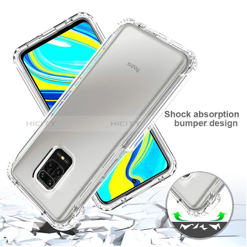 Funda Silicona Carcasa Ultrafina Transparente Goma Frontal y Trasera 360 Grados Gradiente para Xiaomi Redmi Note 9 Pro