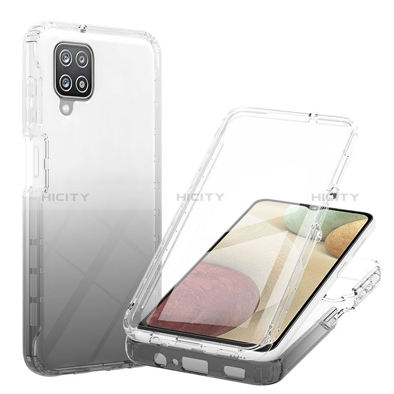 Funda Silicona Carcasa Ultrafina Transparente Goma Frontal y Trasera 360 Grados Gradiente YB1 para Samsung Galaxy A12 5G