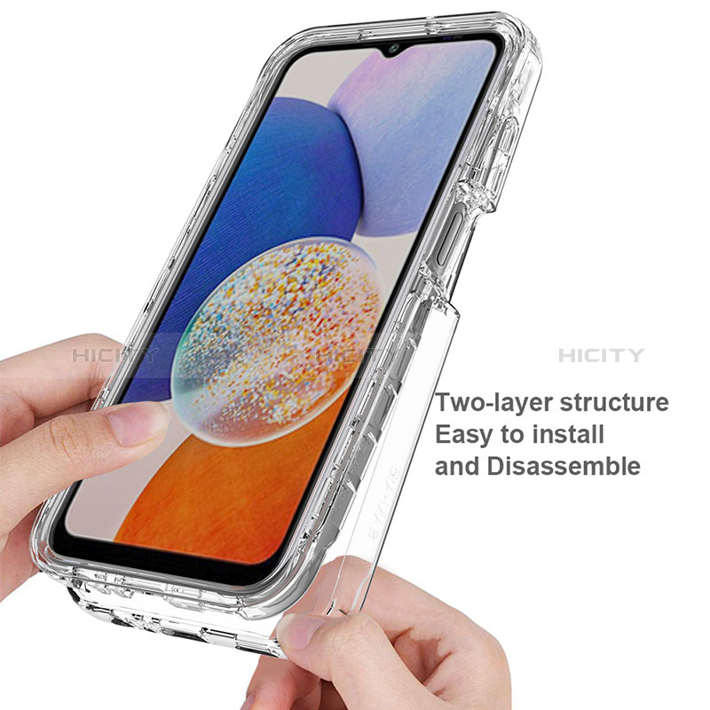 Funda Silicona Carcasa Ultrafina Transparente Goma Frontal y Trasera 360 Grados Gradiente ZJ1 para Samsung Galaxy A05s