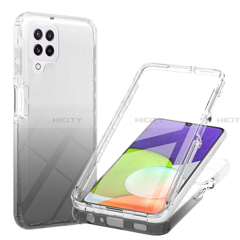 Funda Silicona Carcasa Ultrafina Transparente Goma Frontal y Trasera 360 Grados Gradiente ZJ1 para Samsung Galaxy A22 4G