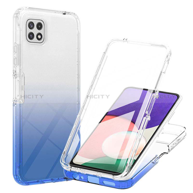 Funda Silicona Carcasa Ultrafina Transparente Goma Frontal y Trasera 360 Grados Gradiente ZJ1 para Samsung Galaxy A22s 5G