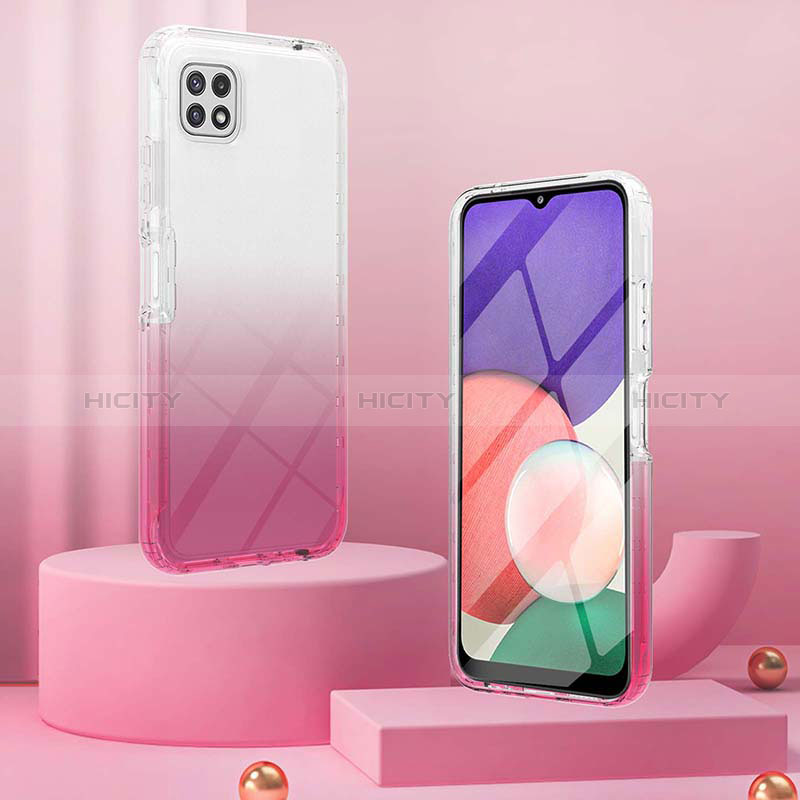 Funda Silicona Carcasa Ultrafina Transparente Goma Frontal y Trasera 360 Grados Gradiente ZJ1 para Samsung Galaxy A22s 5G