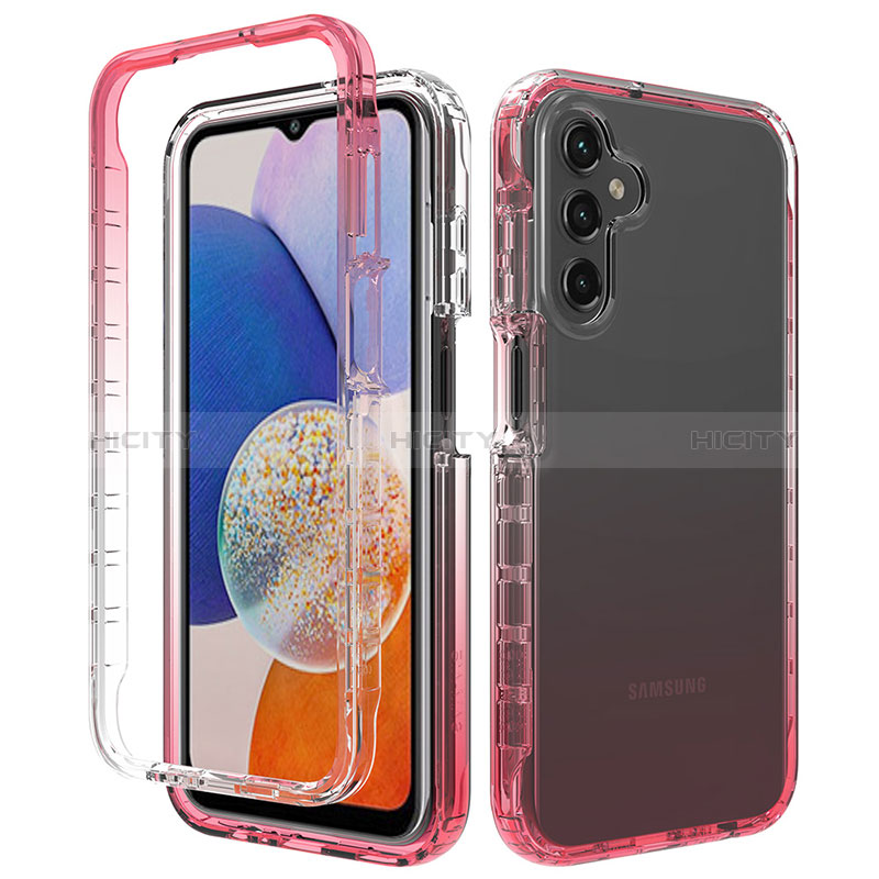 Funda Silicona Carcasa Ultrafina Transparente Goma Frontal y Trasera 360 Grados Gradiente ZJ1 para Samsung Galaxy A24 4G