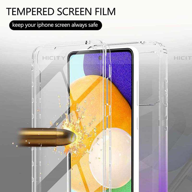 Funda Silicona Carcasa Ultrafina Transparente Goma Frontal y Trasera 360 Grados Gradiente ZJ1 para Samsung Galaxy A52 4G