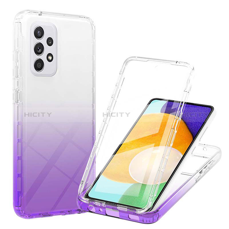 Funda Silicona Carcasa Ultrafina Transparente Goma Frontal y Trasera 360 Grados Gradiente ZJ1 para Samsung Galaxy A52s 5G