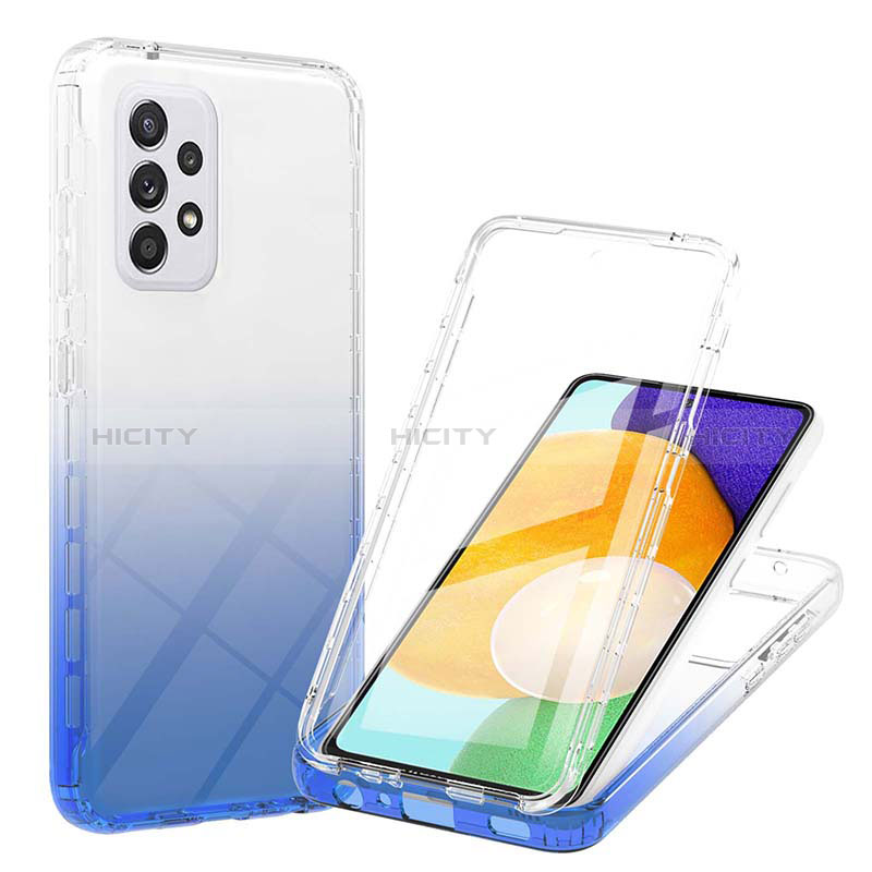 Funda Silicona Carcasa Ultrafina Transparente Goma Frontal y Trasera 360 Grados Gradiente ZJ1 para Samsung Galaxy A52s 5G