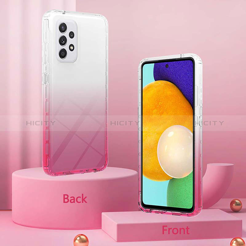 Funda Silicona Carcasa Ultrafina Transparente Goma Frontal y Trasera 360 Grados Gradiente ZJ2 para Samsung Galaxy A52s 5G