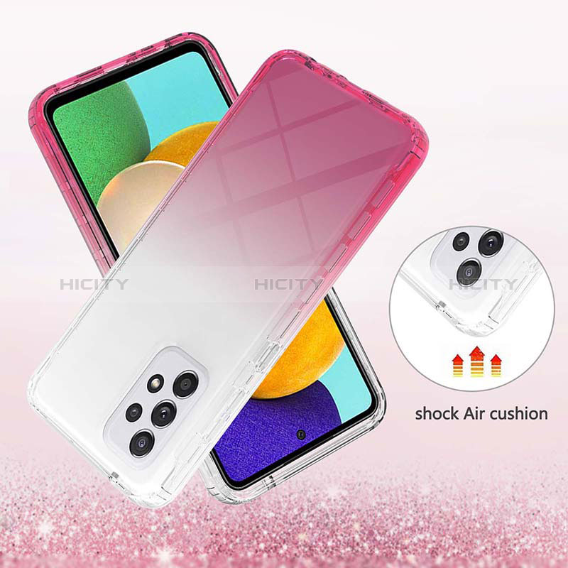 Funda Silicona Carcasa Ultrafina Transparente Goma Frontal y Trasera 360 Grados Gradiente ZJ2 para Samsung Galaxy A52s 5G