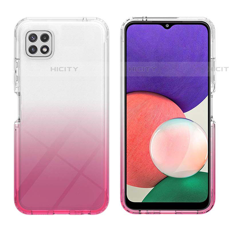 Funda Silicona Carcasa Ultrafina Transparente Goma Frontal y Trasera 360 Grados Gradiente ZJ2 para Samsung Galaxy F42 5G