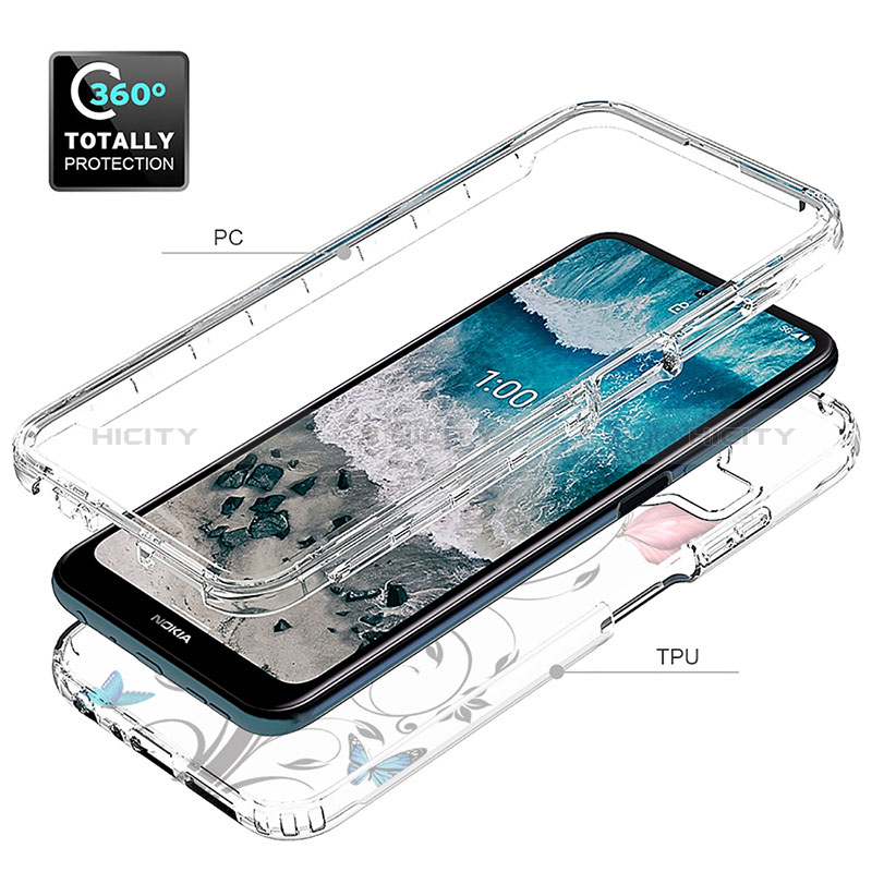 Funda Silicona Carcasa Ultrafina Transparente Goma Frontal y Trasera 360 Grados HX2 para Nokia X100 5G