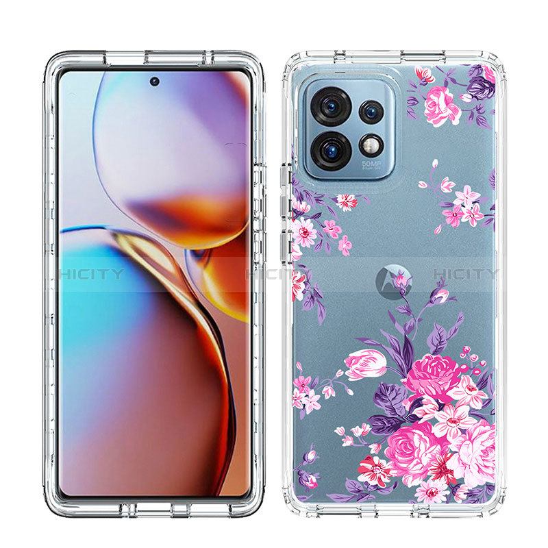 Funda Silicona Carcasa Ultrafina Transparente Goma Frontal y Trasera 360 Grados JX1 para Motorola Moto Edge 40 Pro 5G