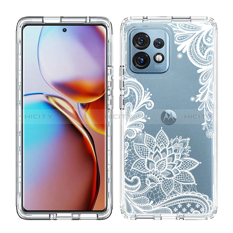 Funda Silicona Carcasa Ultrafina Transparente Goma Frontal y Trasera 360 Grados JX1 para Motorola Moto Edge 40 Pro 5G