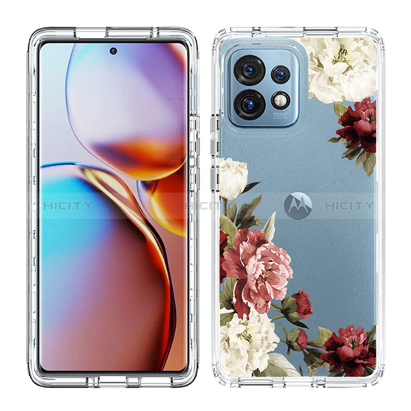 Funda Silicona Carcasa Ultrafina Transparente Goma Frontal y Trasera 360 Grados JX1 para Motorola Moto Edge 40 Pro 5G