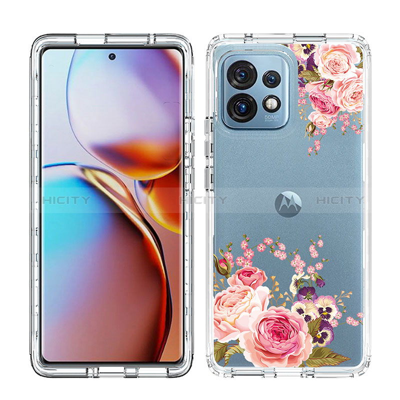 Funda Silicona Carcasa Ultrafina Transparente Goma Frontal y Trasera 360 Grados JX1 para Motorola Moto Edge 40 Pro 5G