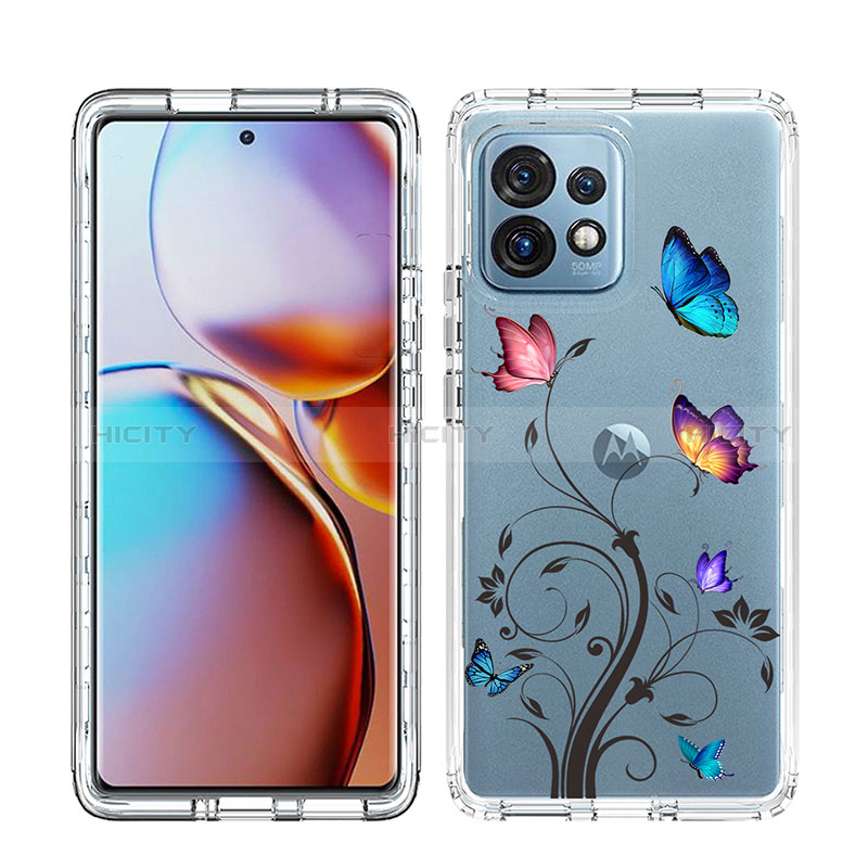 Funda Silicona Carcasa Ultrafina Transparente Goma Frontal y Trasera 360 Grados JX1 para Motorola Moto Edge 40 Pro 5G