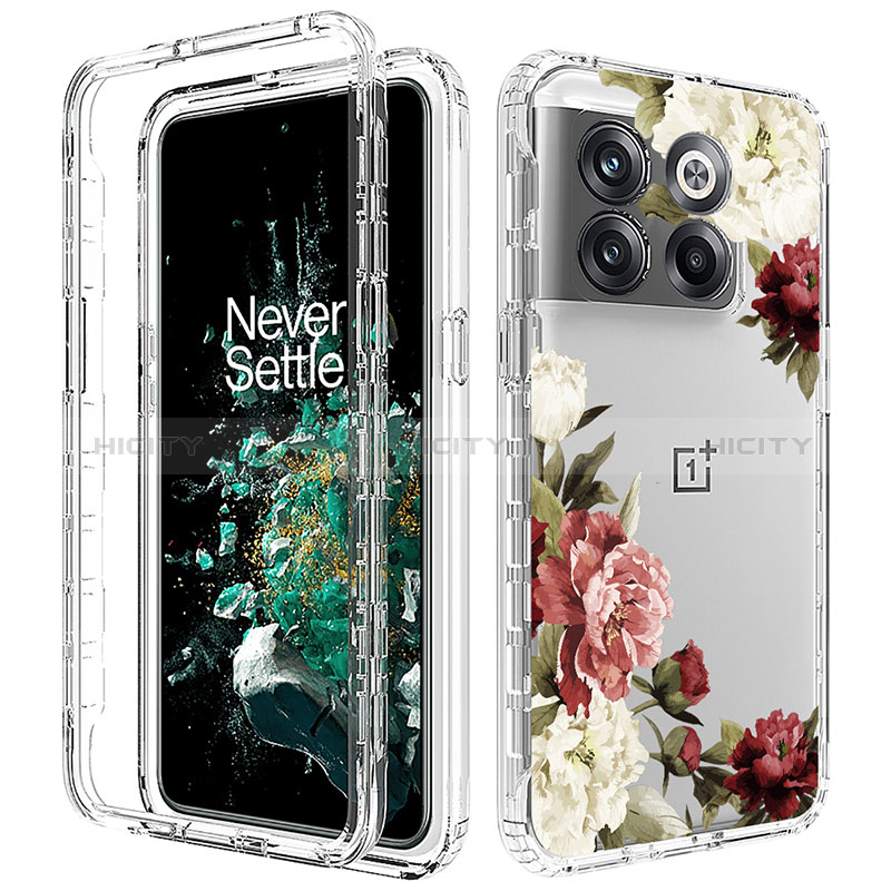 Funda Silicona Carcasa Ultrafina Transparente Goma Frontal y Trasera 360 Grados JX1 para OnePlus 10T 5G