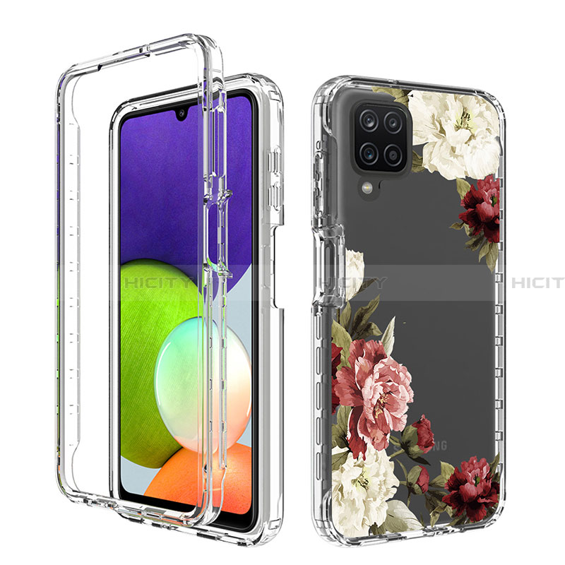 Funda Silicona Carcasa Ultrafina Transparente Goma Frontal y Trasera 360 Grados JX1 para Samsung Galaxy A22 4G