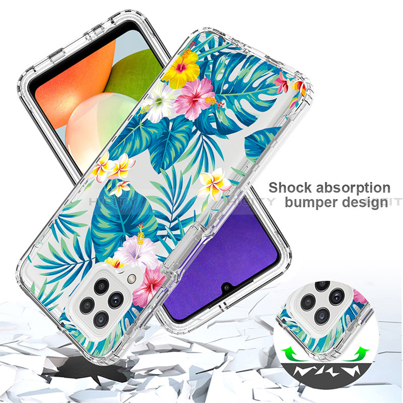 Funda Silicona Carcasa Ultrafina Transparente Goma Frontal y Trasera 360 Grados JX1 para Samsung Galaxy A22 4G