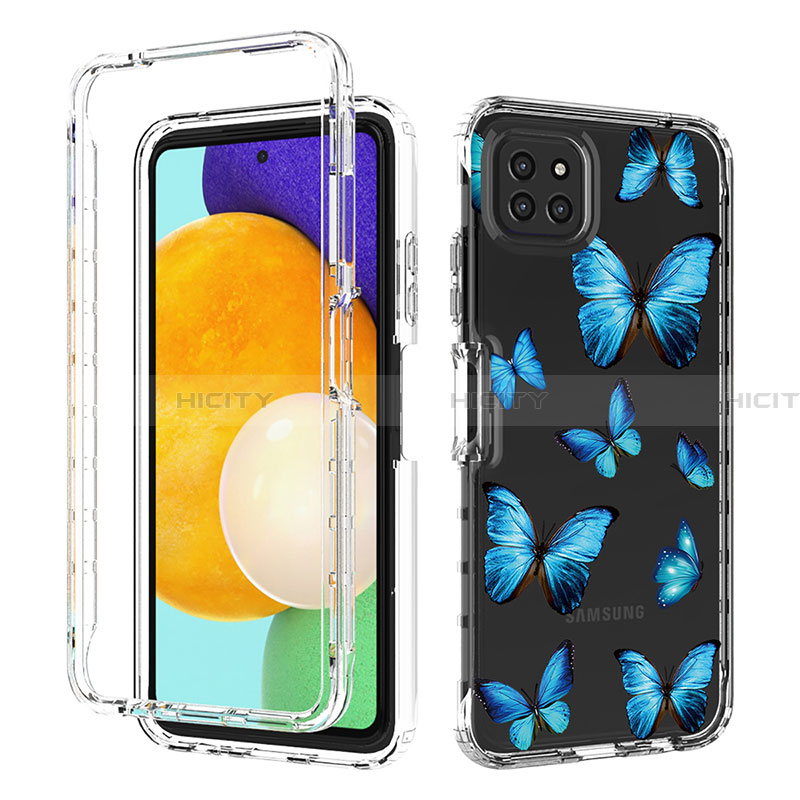 Funda Silicona Carcasa Ultrafina Transparente Goma Frontal y Trasera 360 Grados JX1 para Samsung Galaxy A22 5G