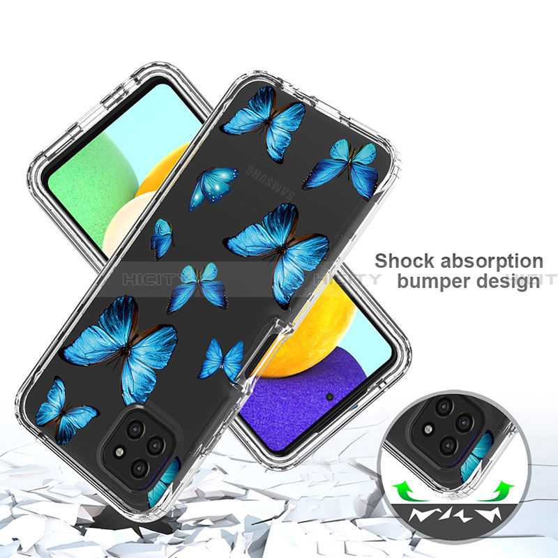 Funda Silicona Carcasa Ultrafina Transparente Goma Frontal y Trasera 360 Grados JX1 para Samsung Galaxy A22 5G