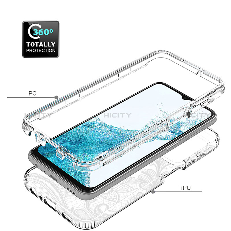 Funda Silicona Carcasa Ultrafina Transparente Goma Frontal y Trasera 360 Grados JX1 para Samsung Galaxy A23 5G