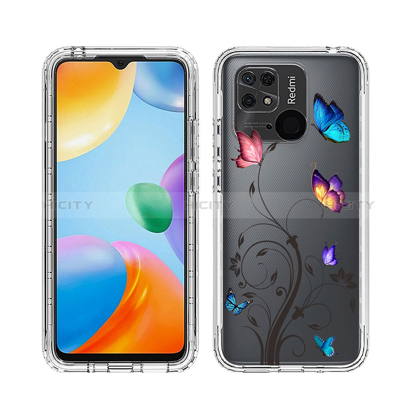 Funda Silicona Carcasa Ultrafina Transparente Goma Frontal y Trasera 360 Grados JX1 para Xiaomi Redmi 10 India