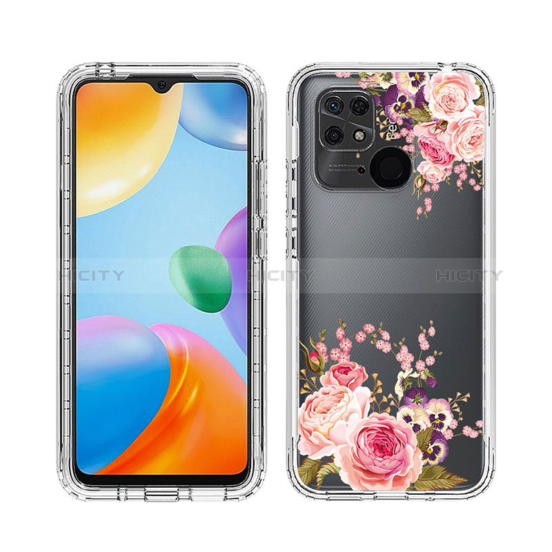 Funda Silicona Carcasa Ultrafina Transparente Goma Frontal y Trasera 360 Grados JX1 para Xiaomi Redmi 10 Power