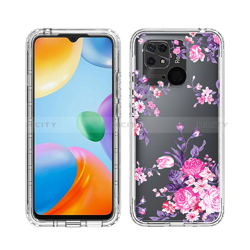 Funda Silicona Carcasa Ultrafina Transparente Goma Frontal y Trasera 360 Grados JX1 para Xiaomi Redmi 10 Power