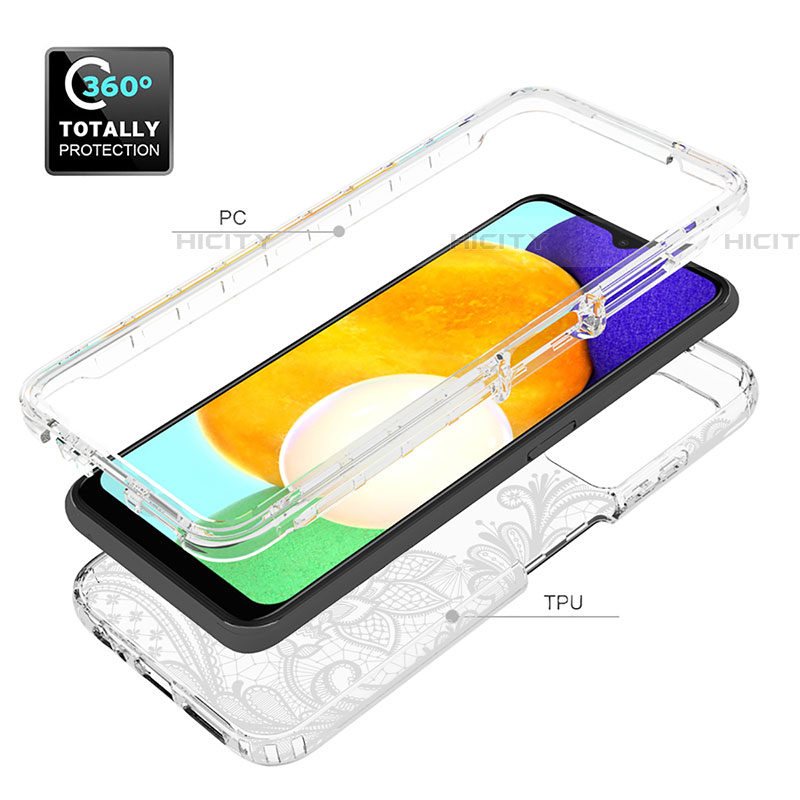 Funda Silicona Carcasa Ultrafina Transparente Goma Frontal y Trasera 360 Grados JX3 para Samsung Galaxy A03s