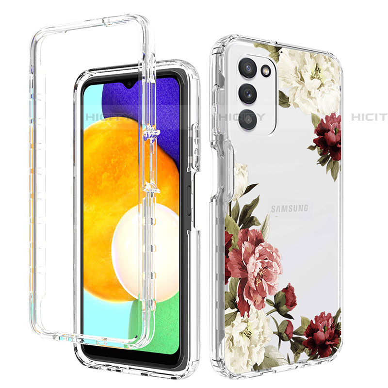 Funda Silicona Carcasa Ultrafina Transparente Goma Frontal y Trasera 360 Grados JX3 para Samsung Galaxy A03s