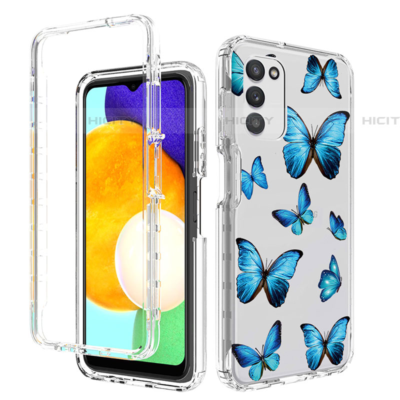 Funda Silicona Carcasa Ultrafina Transparente Goma Frontal y Trasera 360 Grados JX3 para Samsung Galaxy A03s