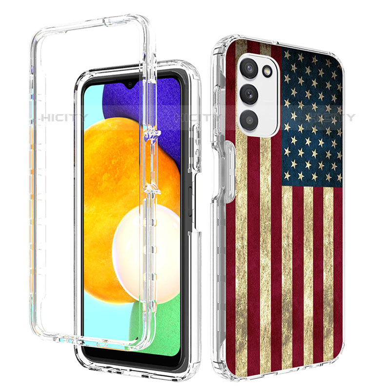 Funda Silicona Carcasa Ultrafina Transparente Goma Frontal y Trasera 360 Grados JX3 para Samsung Galaxy M02s