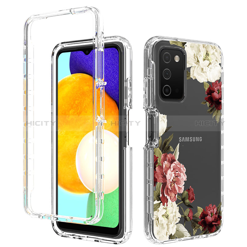 Funda Silicona Carcasa Ultrafina Transparente Goma Frontal y Trasera 360 Grados JX4 para Samsung Galaxy A02s