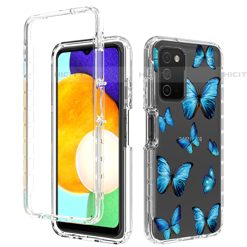 Funda Silicona Carcasa Ultrafina Transparente Goma Frontal y Trasera 360 Grados JX4 para Samsung Galaxy A03s