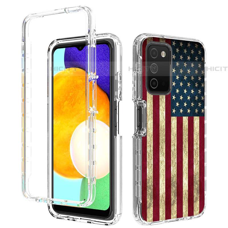 Funda Silicona Carcasa Ultrafina Transparente Goma Frontal y Trasera 360 Grados JX4 para Samsung Galaxy A03s