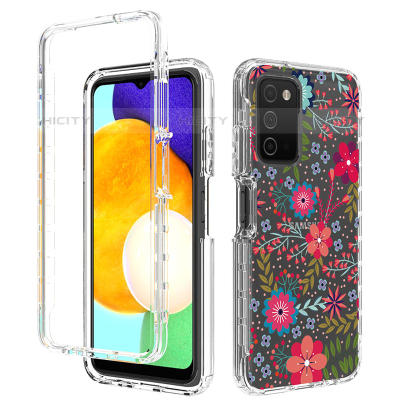 Funda Silicona Carcasa Ultrafina Transparente Goma Frontal y Trasera 360 Grados JX4 para Samsung Galaxy M02s