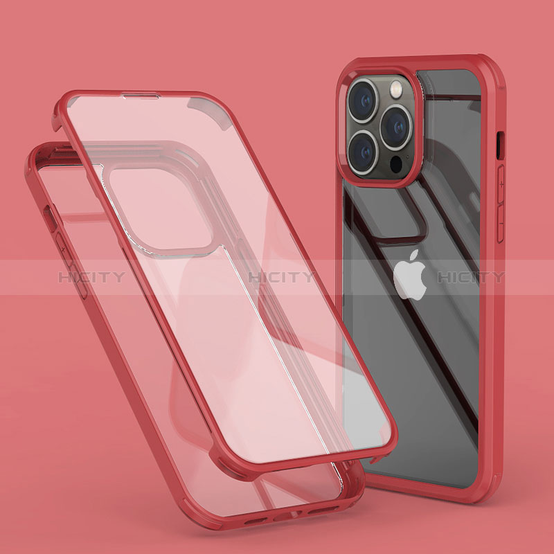 Funda Silicona Carcasa Ultrafina Transparente Goma Frontal y Trasera 360 Grados LK1 para Apple iPhone 14 Pro Max