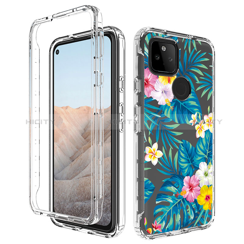 Funda Silicona Carcasa Ultrafina Transparente Goma Frontal y Trasera 360 Grados para Google Pixel 5a 5G